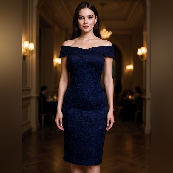 Black Halo Dresses & Skirts - Black Halo‎ Eve Leone Off The Shoulder Dress